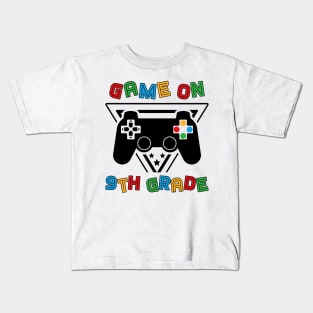Back To School Game On 9th Grade Funny Gamer Kids Boys Kids T-Shirt